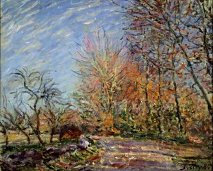 Am Rand des Waldes von Fontainebleau, 1885.