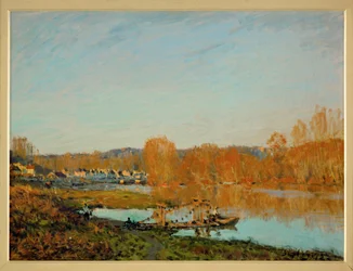 Herbst: Ufer der Seine bei Bougival