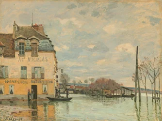 Überschwemmung in Port-Marly