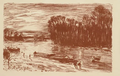 Der Loing bei St. Mammès