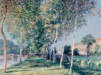 Straße nach Louveciennes von Alfred Sisley (1839-1899)
