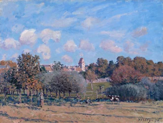 Der Glockenturm in Noisy-le-Roi, Herbst