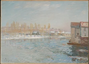 Der Loing und die Mühlen von Moret, Schneeeffekt