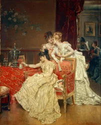 Alfred Stevens, Die Tasse Tee