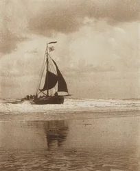 Das einlaufende Boot