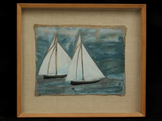 Zwei Segelboote, ca. 1930