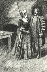 Margaret Roper, älteste Tochter von Sir Thomas More, besucht ihren Vater im Gefängnis, 1535