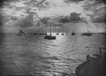 Sonnenuntergang an den Perlenbänken, Marrichikaddi, ca. 1890, 1910