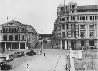 Das Grand Oriental Hotel und P. & O. Gebäude, Ceylon, ca. 1890, 1910