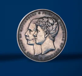Medaille zur Erinnerung an die Hochzeit von Prinzessin Beatrice und Prinz Henry von Battenberg, 1885