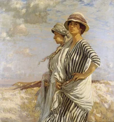 Mrs. Talmage und eine Freundin