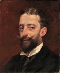 Mann mit Monokel, ca. 1887-1889