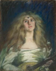 Natalie mit Mandoline