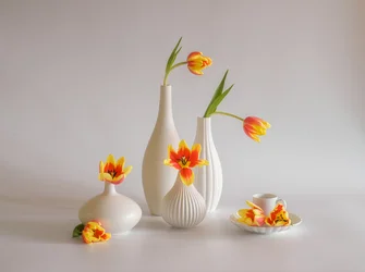 Leuchtendes Tulpenstillleben