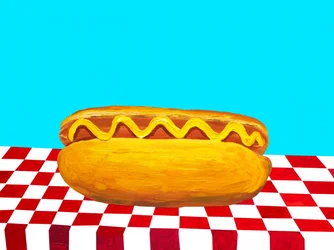 Klassisches Hot Dog Picknick