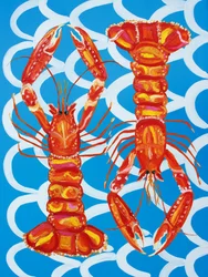 Verspielte Ozeanhummer