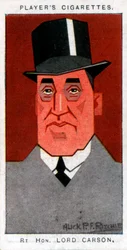 Edward Carson, 1. Baron Carson, Ulsterführer und Rechtsanwalt, 1926