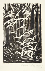 Ein Felsen in einem Fluss