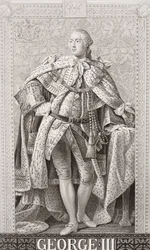 Georg III. (1738-1820) aus `Illustrationen der englischen und schottischen Geschichte