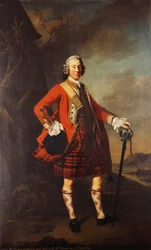 Porträt von John Campbell, 4. Earl of Loudon, in der Uniform seines Regiments, bekannt als Loudon