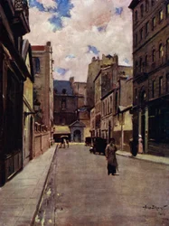 Paris: Eine Straße im alten Paris, St. Germain