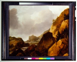 Gebirgige skandinavische Landschaft