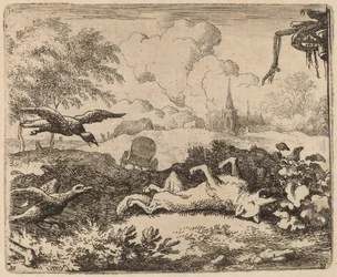 Reineke Fuchs und die Krähen, wahrscheinlich ca. 1645-1656