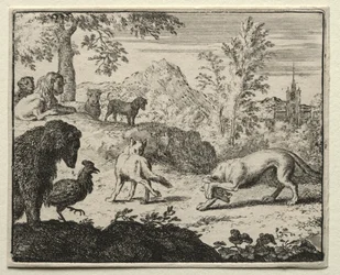 Reineke Fuchs: Der Kampf zwischen Reineke und dem Wolf