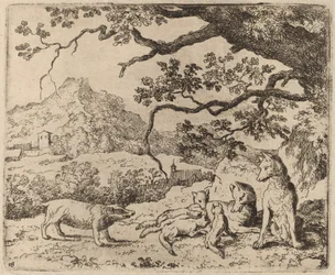 Der Dachs als Bote, wahrscheinlich ca. 1645-1656