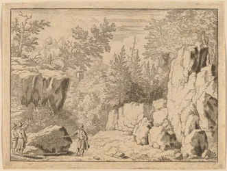 Die Inschrift auf dem Felsen