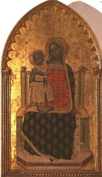Madonna und Kind auf dem Thron