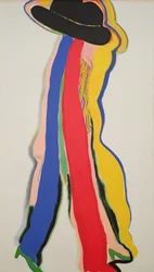 Schwarzer Hut, um 1964