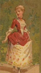 Aus der Serie Mädchen und Kinder N64 zur Förderung von Virginia Brights Zigaretten für Allen &..., 1886