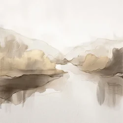 Abstrakte goldene Landschaft