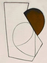 Braune geometrische Abstraktion