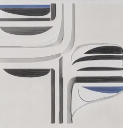 Moderne blau-graue Strömung