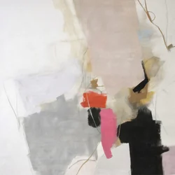 Moderner Blush-Grau-Abstrakt