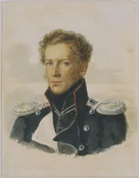 Sergey Lanskoy 1789-1832, Offizier der Chevalier-Garde, 1829