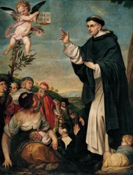 Der heilige Vinzenz Ferrer predigt