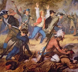 Das Massaker im Wyoming Valley im Juli 1778 (Detail)