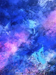 Blau Lila Kosmischer Wirbel