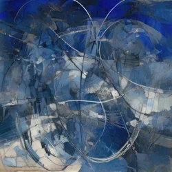 Dynamische Blaue Abstraktion