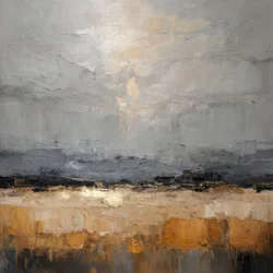 Goldener Horizont Abstrakt