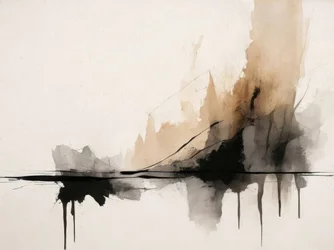 Serene Abstrakte Landschaft