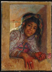 Mädchen am Fenster