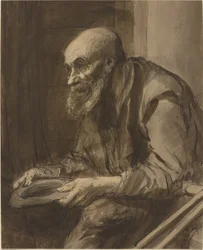 Bettler mit Krücken