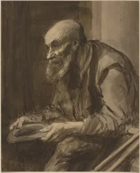 Bettler mit Krücken