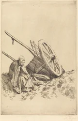 Gebrochener Wagen La charrette brisee