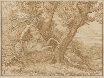 Zentaur mit Zweigen