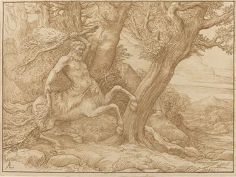 Zentaur mit Zweigen